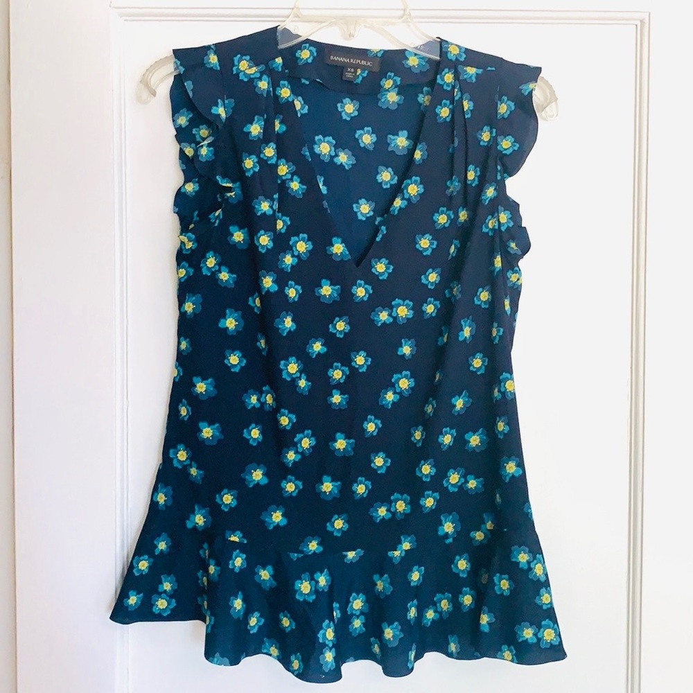 Banana Republic Floral Sleeveless Top